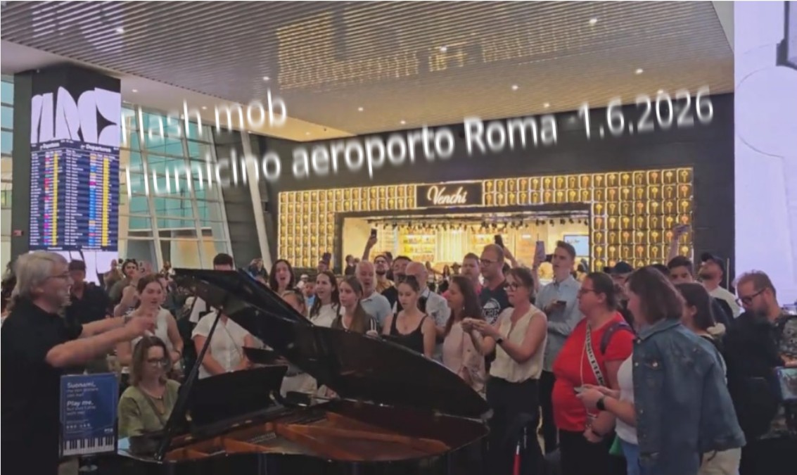 Video z letiska Fiumicino